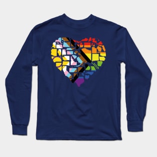 Intersex-Inclusive Progress Pride Flag Shirt Love Not Hate 2SLGBTQ+ Pride in All 50 States Gay Pride Shirts Queer Pride Bisexual Pride Long Sleeve T-Shirt